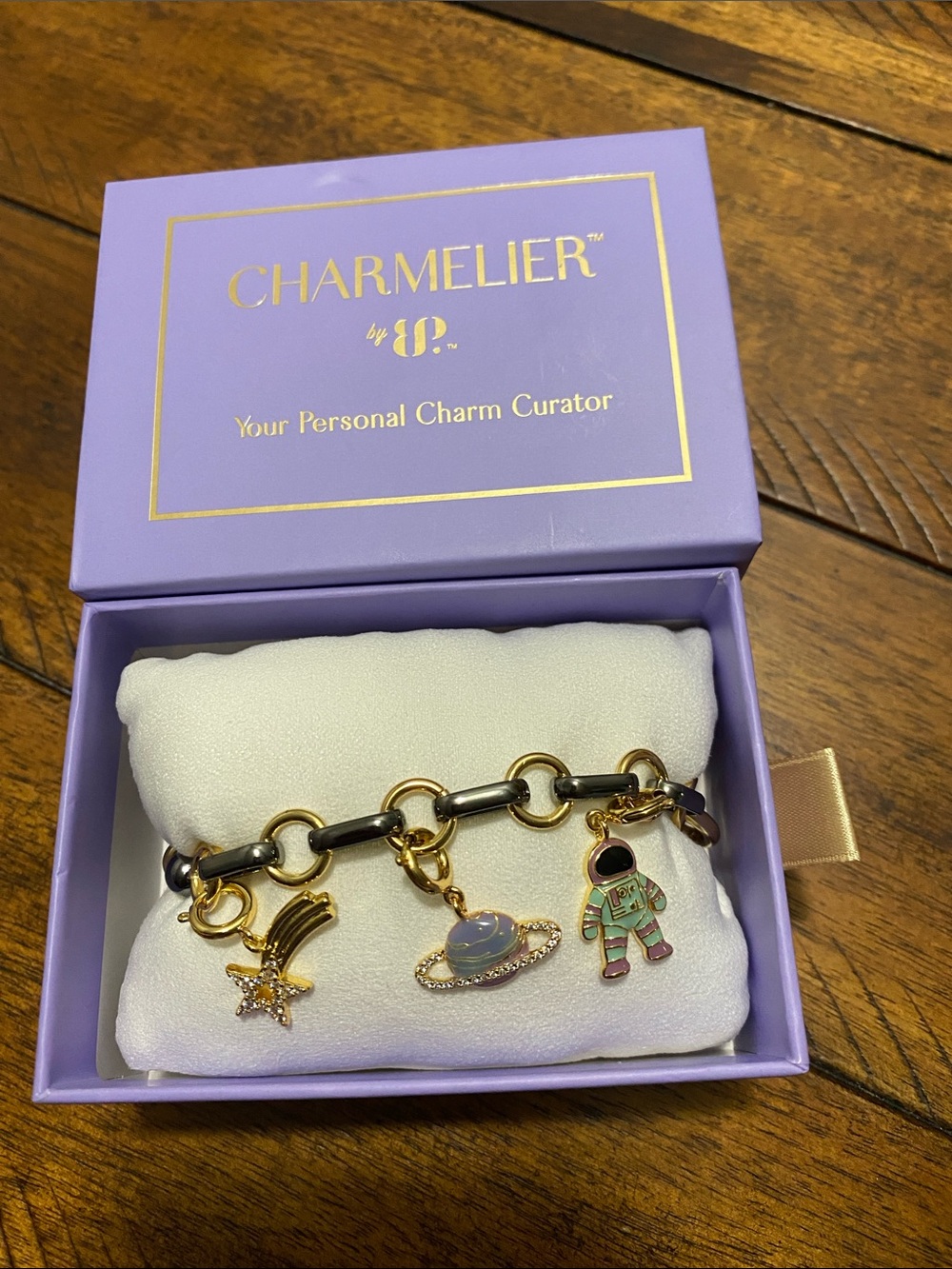 Bomb Party Charmelier Charm Bracelet - Cubic Zirconia - Cosmic Drip